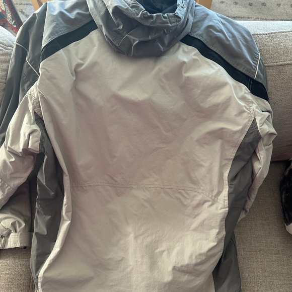 Techwear Double Closure Ski Coat Jacket with Hood - Picture 2 of 4